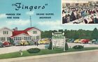 "Fingers" Famous for Fine Food, Grand Rapids MI Postcard