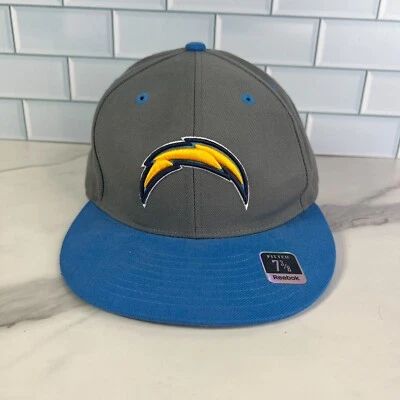 Los Angeles Chargers Wool Hat NFL Blue Gray 7 3/8 Reebok Embroidered Fitted - Image 1 of 4