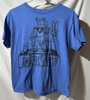 Camiseta Fortnite DJ Lhama azul royal tamanho XXL - Imagem 1 de 2