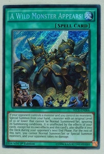 Yugioh! A Wild Monster Appears! SECE-EN064 Secret Rare 1st Ed - Picture 1 of 2