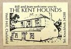 Matchbox label Pub Inn The Kent Hounds Well Hill Chelsfield Bromley London ME634