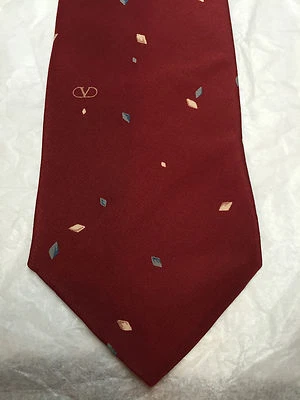 VALENTINO CORBATA HOMBRE BORGOÑA CON AZUL Y BEIGE 58 X 3,5 Foto 1 de 4