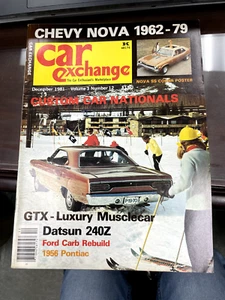 Car Exchange Magazine December 1981 Nova Plymouth GTX Datsun 240Z Ferrari. - Picture 1 of 1