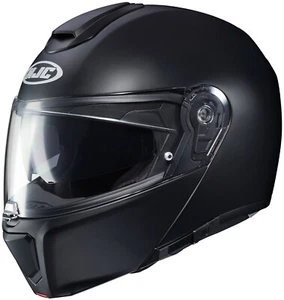 Casco de motocicleta modular abatible negro semiplano HJC RPHA 90 talla M L - Imagen 1 de 12