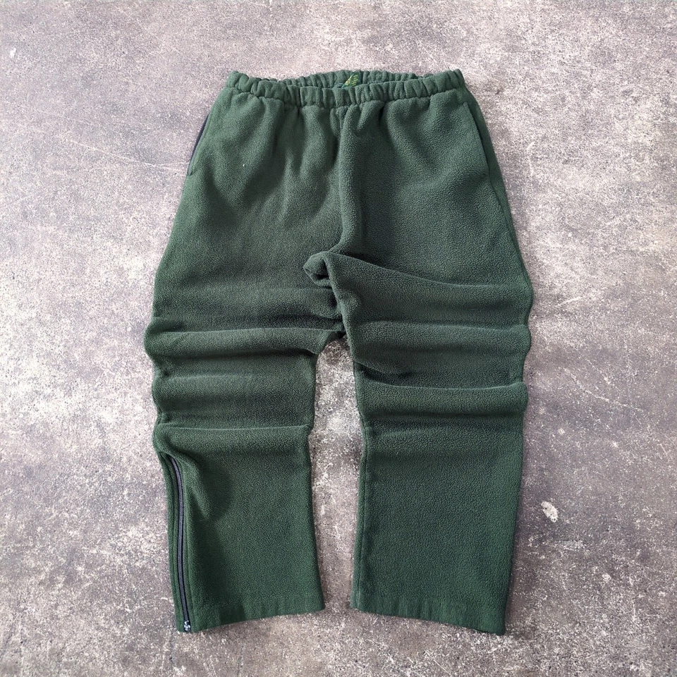 Pantalones deportivos vintage de lana Cabela's para hombre L verdes con cremallera al tobillo bolsillos al aire libre años 90 Foto 1 de 4