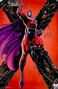 Michael Fassbender Signed X-MEN Magneto 24X36 Poster JSA Certified - Foto 1 di 3