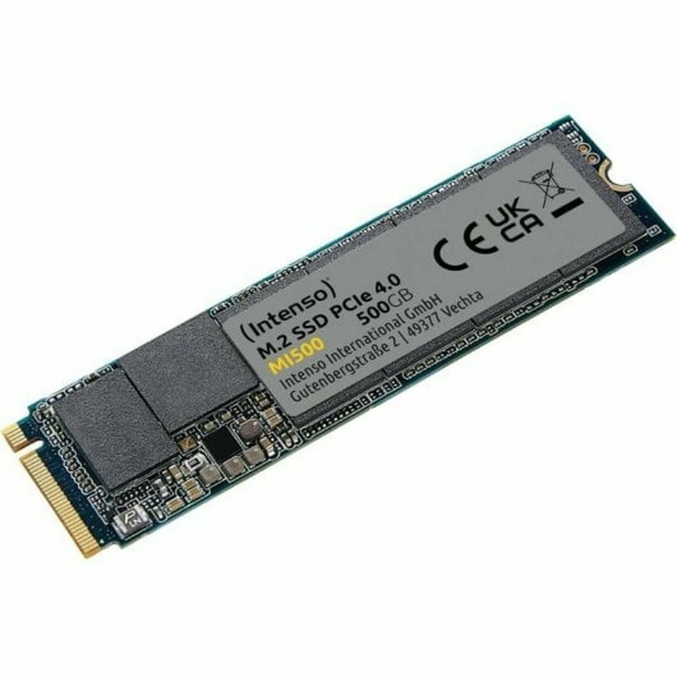 Intenso MI500 500 GB NVMe SSD M.2 Interne SSD PCIe 4.0 Gen4x4 5300 MB/s Lesen