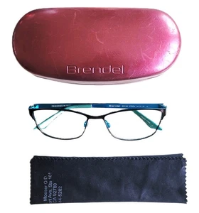 BRENDEL 92148 67/BRN BRILLE BRILLENGESTELL 54-15-135 BRAUN MIT ORIGINAL ETUI + TUCH - Bild 1 von 8