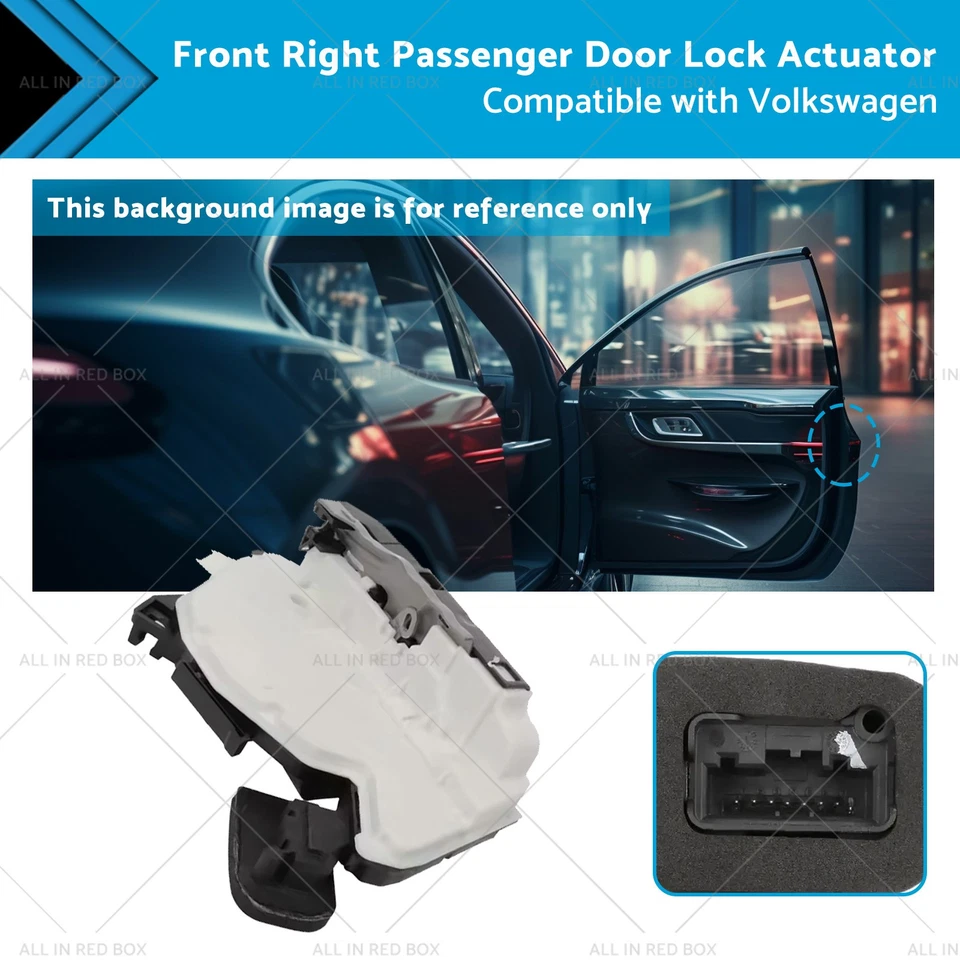 Passenger Front Right Door Lock Actuator Suitable for Volkswagen Polo Skoda Foto 1 de 4