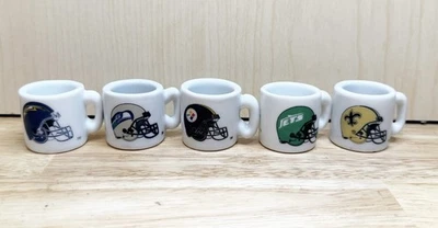 (10) Mini xícara de café vintage rara máquina de venda automática da NFL LOTE - Imagem 1 de 4