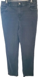 Thereabouts Girls Black Jeans Straight Leg Adjustable Waist 25 Inseam Sz 14.5... - Picture 1 of 6