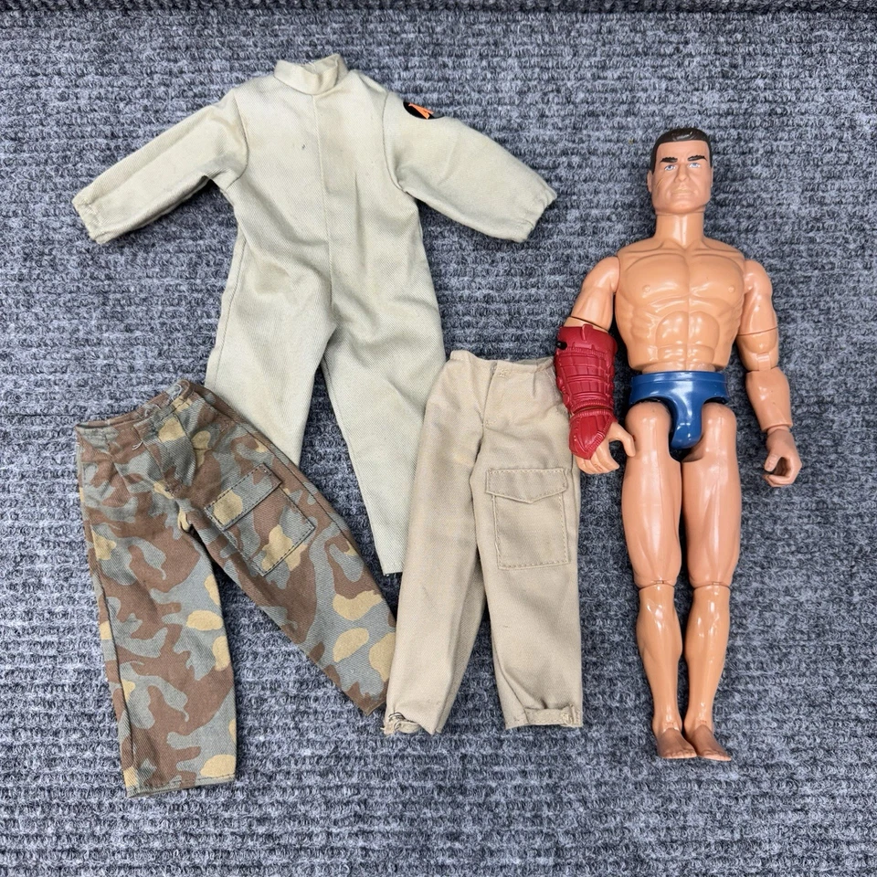 Hasbro Action Man Power Arm Ninja 1994 figura muñeca giratoria de 12" + ropa de colección Foto 1 de 4