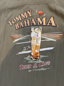Camicia seta Tommy Bahama XXL relaxed ricamata cocktail nuova con etichette - Foto 1 di 15