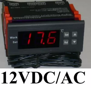 Temperature Controller Thermostat 12V DC Car Boat Cooler Hot Cold Heat Cool - Imagen 1 de 1