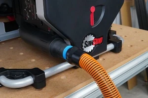 Adaptador de manguera de aspiradora de tienda de 1 1/4" para sierra de mesa compacta SawStop - CTS - Imagen 1 de 5