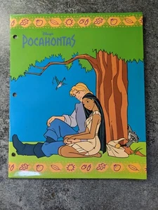 VTG 1990s Disney's Pocahontas Vintage pocket portfolio binder folder new - Picture 1 of 4