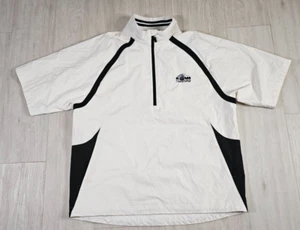 Cutter & Buck CB Weathertec Mens Golf Windbreaker 1/4 Zip Jacket XL Logo White - Picture 1 of 19