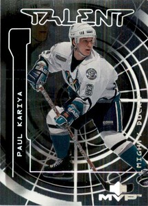 2000-01 Upper Deck MVP Talent Hockey Card Paul Kariya #M1 Tw207