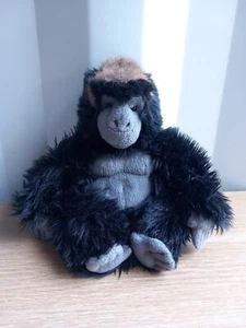 ZSL London Zoo sitzender silberner Rücken Gorilla Naturschutz Plüschtier Kuscheltier - Bild 1 von 7
