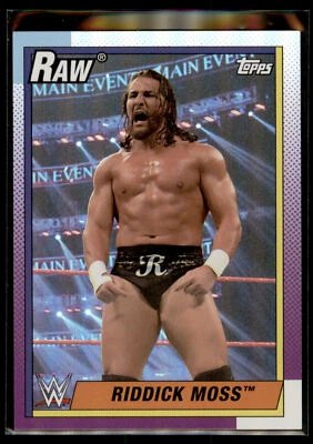 2021 Topps WWE Heritage Wrestling RAINBOW FOIL Parallel #36 Riddick Moss - Image 1 of 2