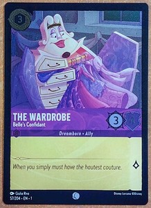 FOIL The Wardrobe 2023 Disney Lorcana TCG The First Chapter # 57/204
