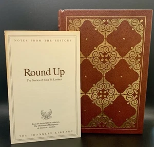 Franklin Library~ROUND UP by RING GARDNER~1977~100 Greatest American Lit.~LTD - Picture 1 of 14