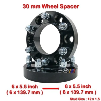 2pcs 30mm 12x1.5 6x139.7 Hub Centric Wheel Spacer For Isuzu D-Max RG 2021-ON - Image 1 of 4