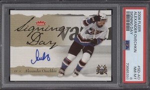 ALEXANDER OVECHKIN PSA 8 2006 UD FLEER HOCKEY SIGNING DAY AUTO AUTOGRAPH 5391