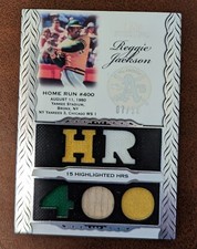 Reggie Jackson 2006 Topps sterling game used jersey bat 07/10