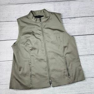 Yansi Fugel Reißverschluss mehrere Taschen Militärgrün Freizeit Mode Weste Gr. L Damen - Bild 1 von 9