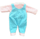 Süsses Outfit Trägerhose und Shirt für little Baby Born Gr 32 cm