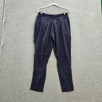 Calça Mountain Hardwear Feminina Roupa Ativa Azul Média Bolsos com Zíper Nylon Caminhada - Imagem 1 de 4