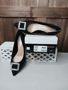 Alfani Jerison bequeme schwarze Damen-Pumps aus Wildlederimitat NEU IM KARTON 8 Medium Party - Bild 1 von 10