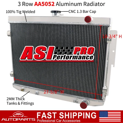 3 Rows Radiator For 1973-1978 Dodge Coronet/Chrysler Newport Mopar 6.6L 7.2L US Foto 1 de 4