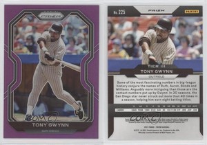 2021 Panini Prizm Tier III Purple Prizm Tony Gwynn #225 HOF