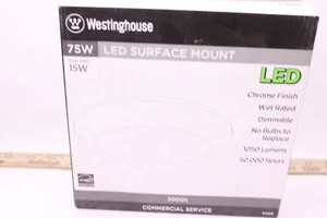 (1-Pk) Westinghouse LED Indoor/Outdoor Dimmable Surface Mount 75W - Picture 1 of 3