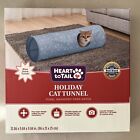 NEW IN BOX~ HEART TO TAIL Holiday Cat Tunnel ~ Blue Snowflake ~ 34" Long