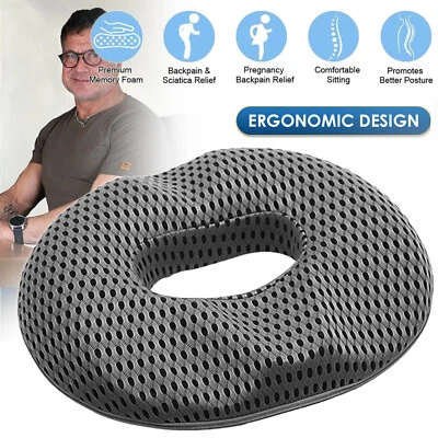 MARKENLOS Memory Foam Sitzkissen Orthopädische Stuhlkissen für Bürostuhl Rollstuhl Kissen