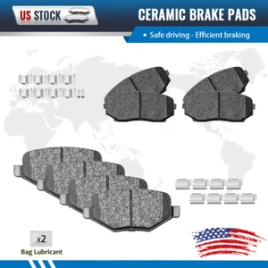 Front and Rear Ceramic Brake Pads For 2011-2015 Lincoln MKX 2011-2014 Ford Edge - Picture 1 of 6
