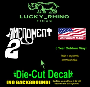 Second Amendment 2a gun rights Car window Vinyl die cut decal bumper sticker - Picture 1 of 4