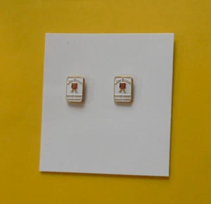 TWO NEW SMALL JIM BEAM LAPEL BADGES/PINS***FREE POSTAGE - Picture 1 of 1