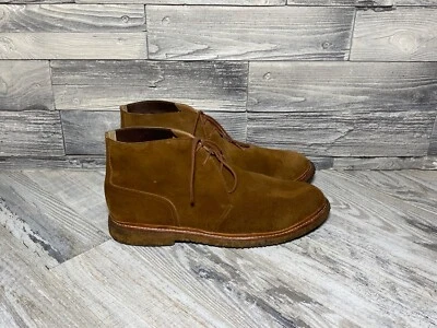 POLO RALPH LAUREN Hombres Karlyle Gamuza Tobillo Chukka Marrón Botas Talla EE. UU. 13 / UK 12 Foto 1 de 4