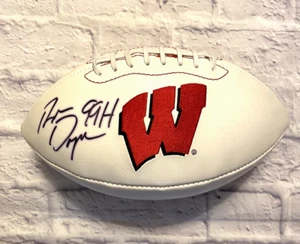 RON DAYNE Signed Wisconsin Badgers Football PSA COA Heisman Trophy Winner 1999 ~ - Picture 1 of 10