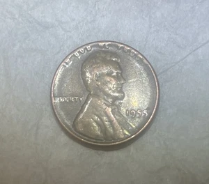 1955 Penny Error Coin No Mint Mark Lincoln Penny 1 One Cent Minting Errors - Picture 1 of 5