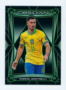 2024-25 Gabriel Martinelli Panini Obsidian Green Brazil Soccer Card 5/5 - Picture 1 of 3