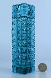 Czech Sklo union? geometric abstract brutalist knobbly hobnail art glass vase. - Picture 1 of 7