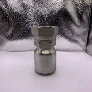 FJX-20-20 - (10 Stück) 1-1/4 Zoll Schlauch x 1-1/4 Zoll Innengewinde JIC drehbare Crimpverschraubung - Bild 1 von 3