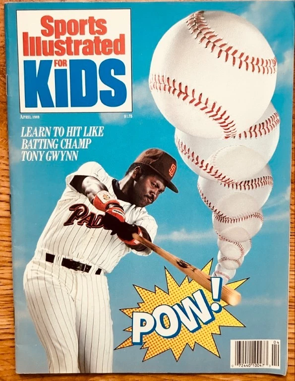 Tony Gwynn San Diego Padres April 1989 Sports Illustrated for Kids magazine ExMt - Imagem 1 de 1