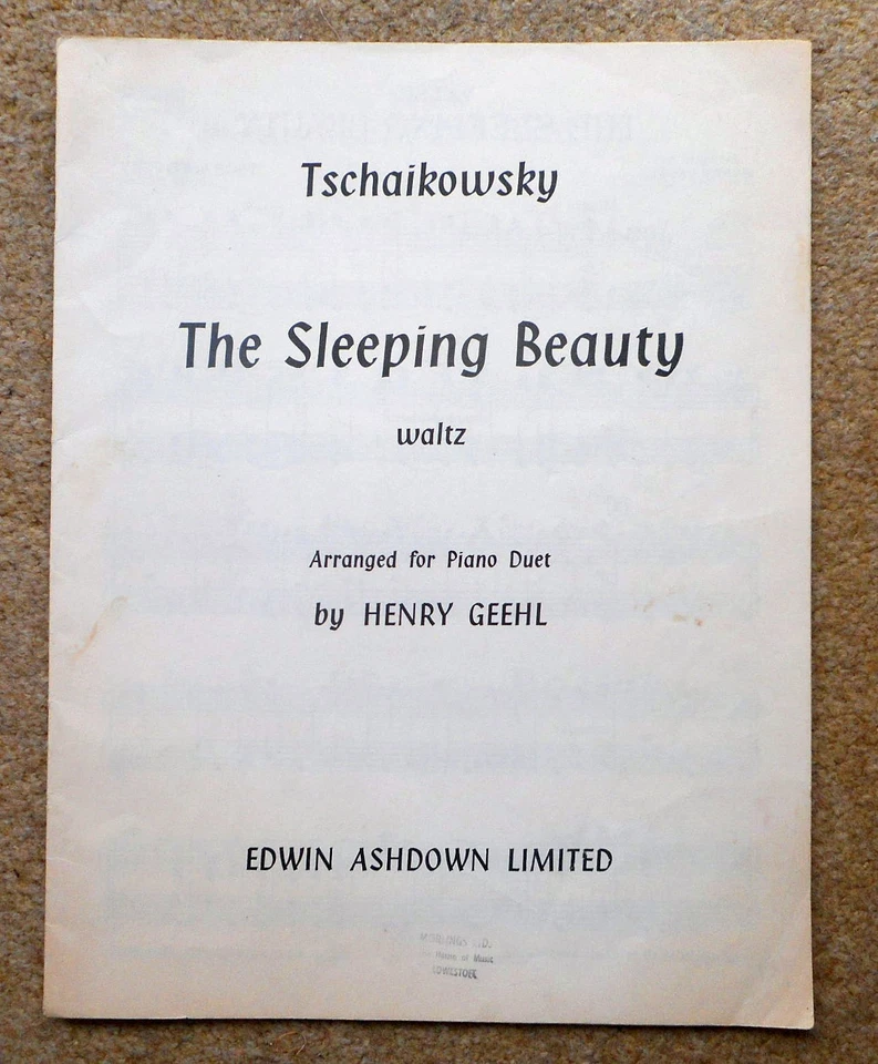THE SLEEPING BEAUTY WALTZ - Tschaikowsky arr Geehl: Piano duet (4 hands) 14pgs - Image 1 of 4