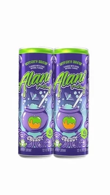 Paquete de 2 bebidas energéticas Alani Nu Witch's Brew lata de 12 oz edición limitada Foto 1 de 2